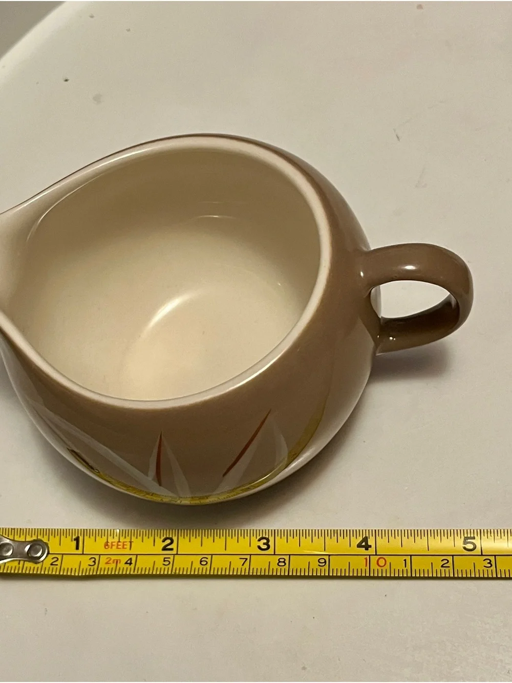 Winfield - Vintage Ceramic Sugar  and Creamer Set with Leaf Motif